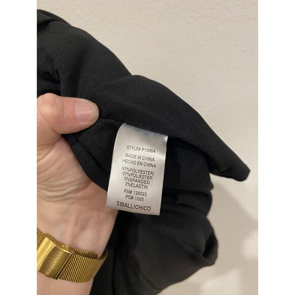 La Reine Shorts Womens Small Black Studded High Rise Embellished Dressy Chic - Picture 5 of 5